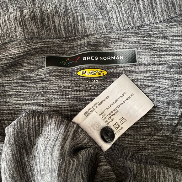 Greg Norman Grey Play Dry Fit Golf Shirt Size XL - Picture 10 of 11